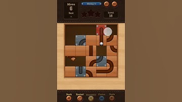 Roll the Ball slide puzzle Moving D Pack Level 18 Solution