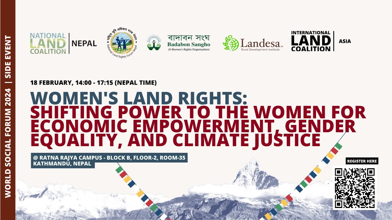 World Social Forum 2024: A debate on Women's and land rights and Climate Justice in Nepal