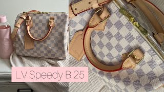 LV Speedy B 25 • Damier Azur • WIMB • what’s in my bag • Azur Collection