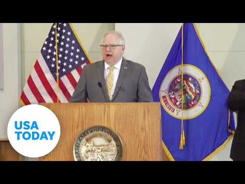 Minnesota Gov. Tim Walz speaks following days of volatile protests in Minneapolis | USA TODAY