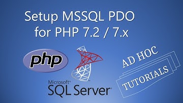 Setup MSSQL PDO for PHP 7.2 / 7.x