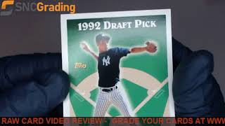 SNC Grading:1993 TOPPS DEREK JETER #98 DRAFT PICK ROOKIE CARD REVIEW(1633965430775)
