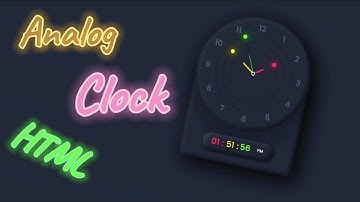 Анимированные часы с использованием HTML CSS и JavaScript