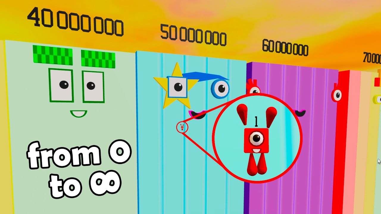 All Blocks!!! Counting from Zero to Beyond Infinity (Very Big Numberblocks)