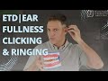 Ear fullness clicking  ringing  eustachian tube dysfunction etd w exercises  acupressure 