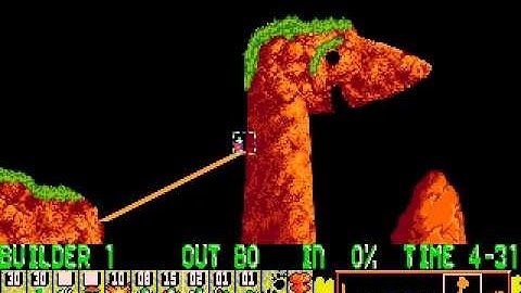 Lemmings PC - Taxing - Level 14