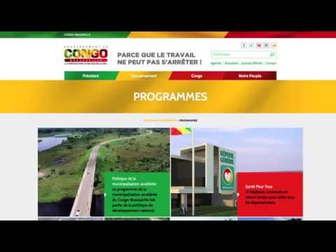 Le nouveau site internet du Gouvernement de la République du Congo