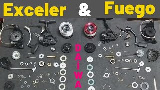 Daiwa exceler & fuego bakım tamir | reel maintenance repair review