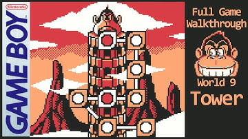 World 9 - Tower | Donkey Kong (GB) 100% Walkthrough