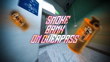 CS2 Smoke Bank from Long Pillar on Overpass #cs2 #cs2clips #cs2smokes