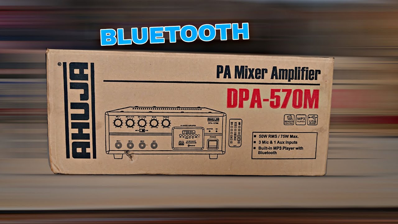 AHUJA DPA570®M PA MIXER AMPLIFIER UNBOXING & REVIEW YouTube