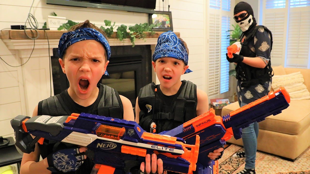 twin toys nerf videos