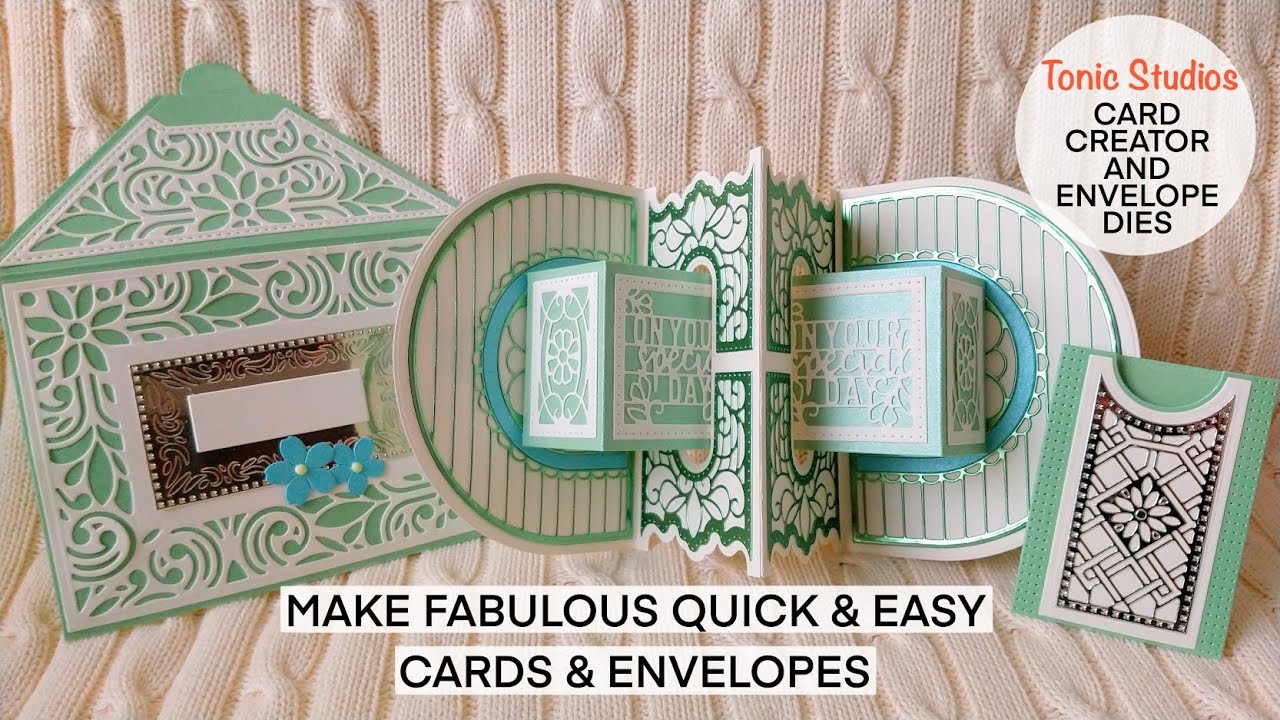 Fancy Floral Card Creator & Sent with Love Envelope  - Tonic Studios