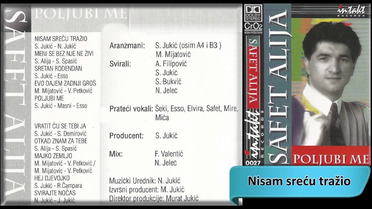 Safet Alija - Nisam srecu trazio - (Audio 1996) HD