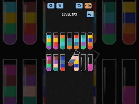 Water Color Sort Level 173 Walkthrough Solution iOS/Android