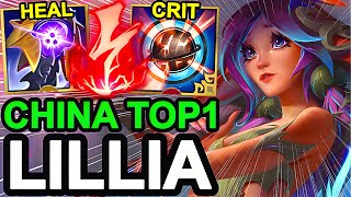 Wild Rift China Top1 Lillia Jungle - Broken OP AP Jungle Champion - Top1 Best Lillia Build Runes