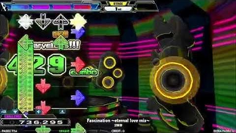 [DDR A] Fascination -eternal love mix- [SINGLE-CHALLENGE] 997,240 FC by DDR-KOJI