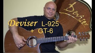 Deviser L-925 with GT-6 preamp. Few simple chords guitar test