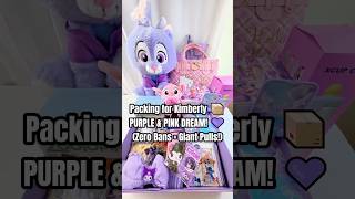 ASMR Packing 3 PURPLE Scoops for Kimberly! 💜 (Disney Wish + Premium Hello Kitty Bag &amp; Giant Plush!