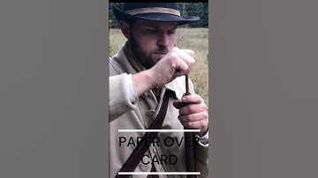 Loading a smoothbore flintlock with unpatched ball.