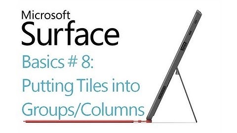 Surface RT Tips - Basics: #8 Grouping Tiles Microsoft Windows 8