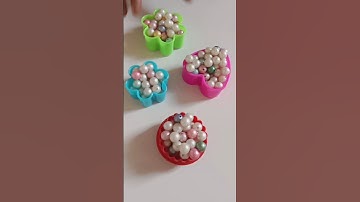 Beads reverse flower set|new pearl reverse beutiful cookie cutter set|moti reverse cookie flower set