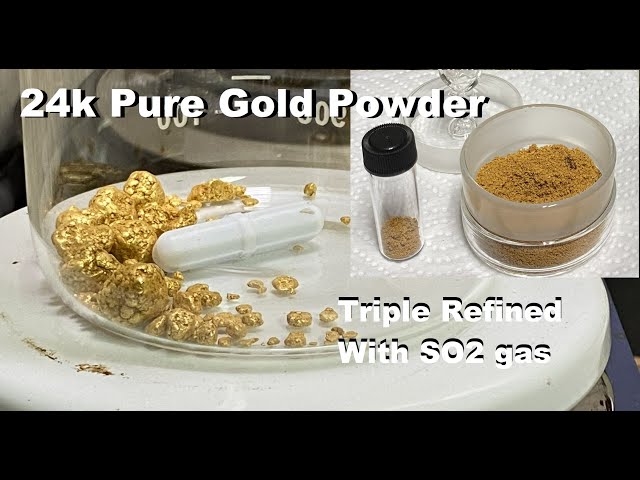 Pure Gold Powder Triple Refined 