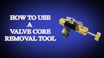 How to use a valve core removal tool - Paradigm Cooling