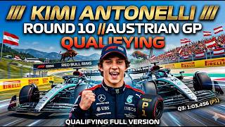 Monoposto Kimi Antonelli round 10 Austria gp Qualifying