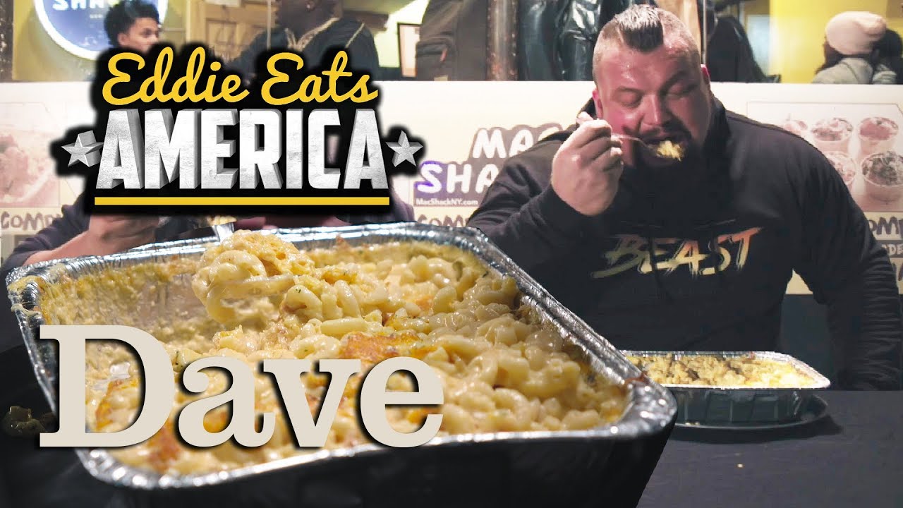 Can World's Strongest Man Winner Eddie Hall Win Mac & Cheese Challenge? | Eddie Eats America | Dave