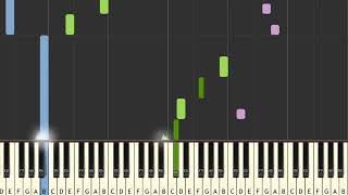 LydianChord - Space (Her Tears Were My Light) Piano Synthesia Transcription