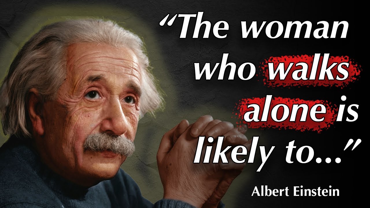 Albert Einstein (1879-1955) Quotes (7m:47s)  Wisdom Ved - #Quotes  #AlbertEinstein [Mar 2022] : r/NeuronsToNirvana