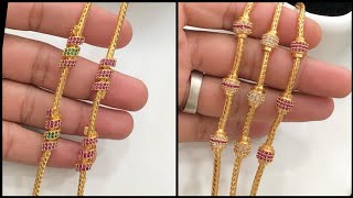 Latest one gram gold mop chains 