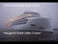 Welcome to Duluth! Sorry for the Weather! Viking Octantis cruise ship Arrives Duluth May 30, 2022