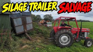 SUMMER IS OVER & IT IS TIME TO MOVE INTO THE NEXT JOBS. FIRST OF MANY TO RESCUE THE SILAGE TRAIER.