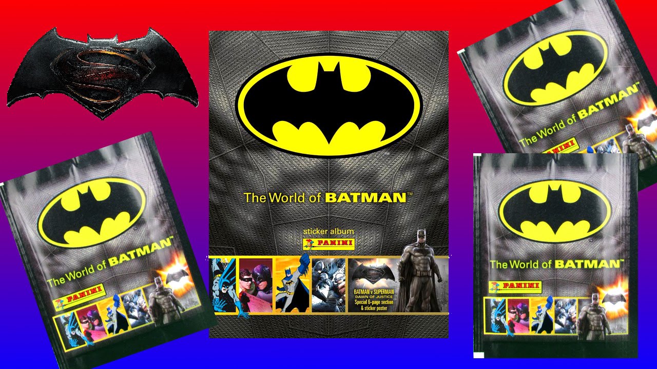 The World Of Batman Panini Sticker Album Pack Opening Superhero Toy Review  TV - YouTube