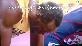 Usain Bolt finishes third in the 100m Final Championships 2017