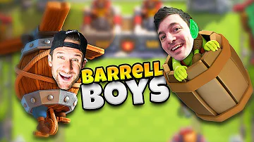 NICKATNYTE and MOLT - ALL BARREL DECK!? - CLASH ROYALE