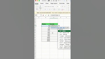 How to Convert from Minutes to Seconds in Excel #excel #exceltutorial #exceltips
