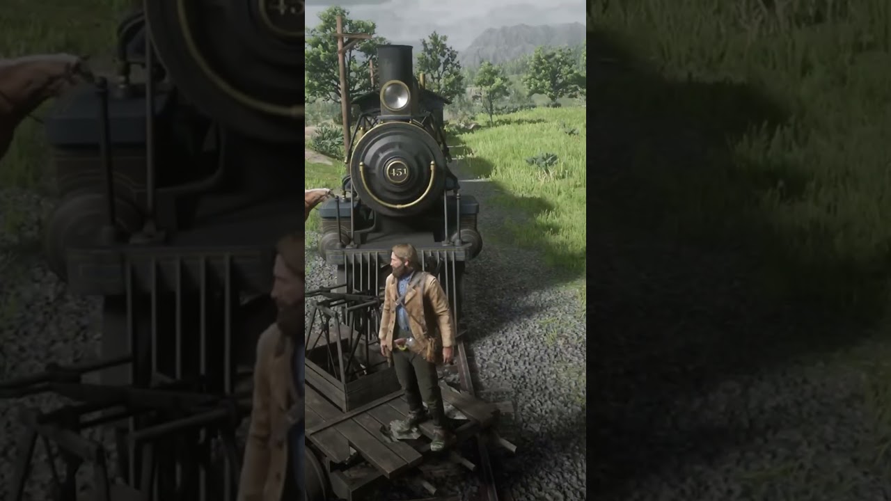 What happens if you hit a stopped train with handcar? - RDR2