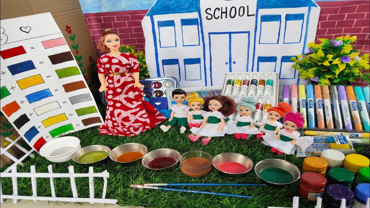 আজ স্কুলে বাচ্চারা Colour Game খেললো 😃 Goldi's StoryPutul Cartoon