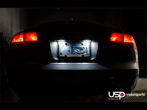 2009 audi a4 license plate light