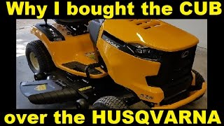 Why I bought the Cub Cadet over the Husqvarna