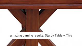 Playcraft Brazos River 14’ Pro Style Shuffleboard Table, Chestnut Finish – Contains All Parts Needed