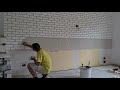 Cărămidă aparentă albă | white brick wall  | how it's made