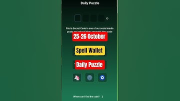 Spell Wallet Daily Puzzle | 25-26 October | Spell Wallet Daily Puzzle Today #kdp_gaming