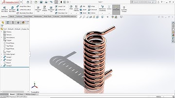 Design a Coil Copper Tube use Solidworks