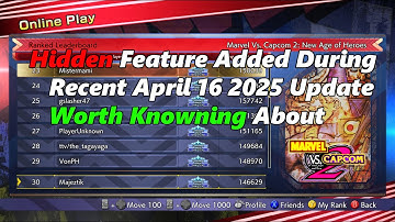 MVC2 - Hidden Feature Added During Recent April 2025 Update