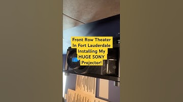 $60,000 SONY Projector Installed In The Lab By Front Row Theater #theater #hometheater #projector