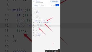 Php while loop@devtech7545 #shorts